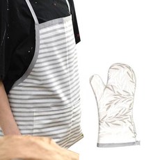 BELLELIFE 防水圍裙+隔熱手套 淡粉色, 1套, 混色