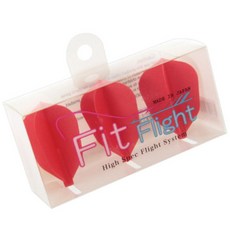 핏 샤프트 전용 다트 플라이트 슈퍼쉐이프 레드, 3개입