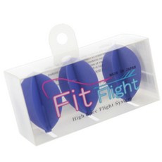 fit 軸專用飛鏢飛行撕裂型深藍色, 3片