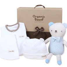 Organic Boom 男嬰服飾彌月禮盒5件組