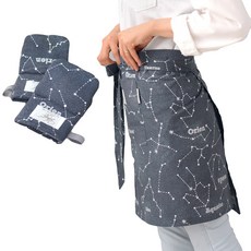 BELLELIFE Stella 腰圍圍裙 + 廚房手套 2p, 1套, 單色