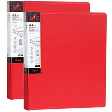 BiC 新材料20個口袋活頁夾, 紅色, 2件