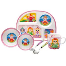 프렌치불 키즈식기 풀세트, 프린세스, 6종, 1개