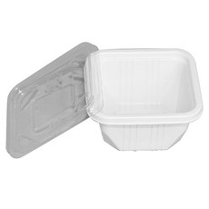 마켓맨 사각 소스컵 + 뚜껑, 100개입, 1세트