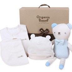 Organic Boom 男童嬰兒禮盒5件組
