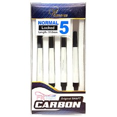 fit 飛行專用碳飛鏢軸普通鎖 5 號（31 毫米）珍珠白, 4件