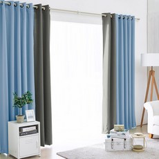 더자리 솔리드 포인트 암막커튼