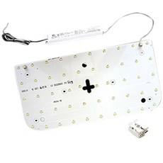 Narae ENG LED 方形吸頂燈 25W 燈板套組, 晝光色, 1套