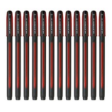 MITSUBISHI 三菱Jetstream按壓筆 SX-101-10, 紅色, 12支