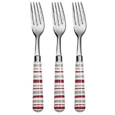 쿼드노비 테이블 포크 산타크루즈, 레드, 3개입
