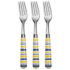 쿼드노비 테이블 포크 산타크루즈, 옐로우, 3개입