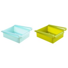 아울리빙 공간활용 냉장고 정리함 그린 + 스카이, 그린, 스카이, 1세트