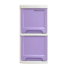 BONOHOUSE 超薄抽屜 2 層紫羅蘭色, 紫色, 1個