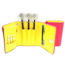 BULL'S FIGHTER 烏木飛鏢盒粉色黃色, 1個, 粉色黃色