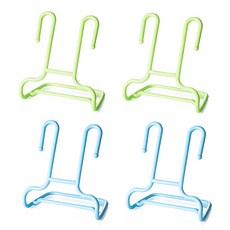 River Green鞋子曬鞋架曬衣架 藍色 2個+綠色 2個, 1套