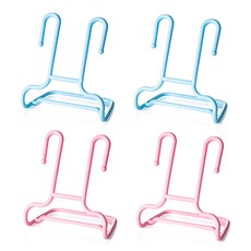 RIVER-GREEN 鞋子晾曬掛架 粉色 2入 + 藍色 2入, 1套