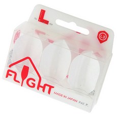 플라이트 엘 샴페인링 일체형 다트 플라이트 쉐이프 화이트, 1개