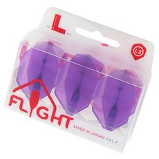 플라이트 엘 샴페인링 일체형 다트 플라이트 쉐이프 퍼플, 1개