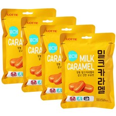 롯데웰푸드 밀크카라멜, 115g, 4개
