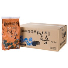 공주시 공주밤숯 숯불구이용, 3kg, 8개