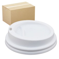 원포장 10온스 13온스 타공 흰색 리드 컵뚜껑, 1000개입, 1개