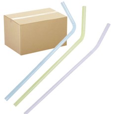 원포장 7x21 주름 파스텔 스트로우 벌크, 10000개입, 1개