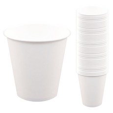 원포장 10온스 흰색 무지 커피컵, 50개입, 1개