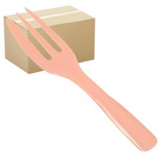 원포장 커팅 미니 포크 살구핑크 벌크 TC100, 2520개입, 1개