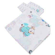 베이비베어 무형광 나염손수건 곰하트 10p