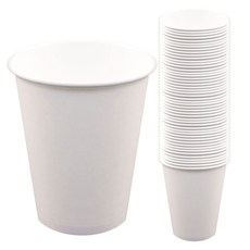 원포장 8온스 흰색 무지 커피컵, 50개입, 1개