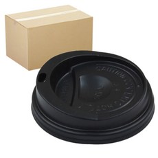 원포장 12온스 16온스 타공 검정 리드 컵뚜껑, 1000개, 1개