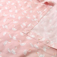 EziBaby 人造絲毯 天鵝, 粉色