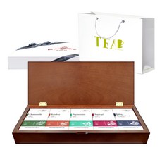 Betty Nardi 手工木製禮盒綜合草本茶包組, 5種茶葉, 1盒