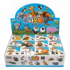 오로라 동물 나노 미니블럭 12p, 랜덤 발송, 1개