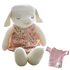 Hanz 綿羊棉質娃娃+洋裝+T恤 粉色, 混色