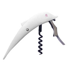 리빙팝 돌고래 와인오프너, 화이트, 1개