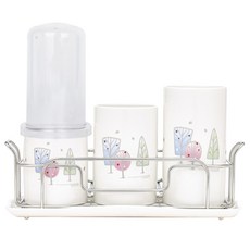 GOLDEN BELL 冰淇淋三層餐具筒+蓋子套組, 混合顏色, 1套