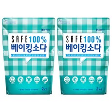 SAFE 清潔用小蘇打, 2公斤, 2件