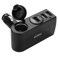 코시 QC3.0 올인원 차량용 충전기 CGR3149AT, 1개