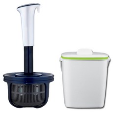 食物脫水器+廚餘回收桶 綠色, 混色