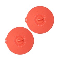 아울리빙 실리콘 냄비뚜껑 레드, 2개입