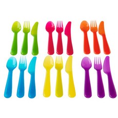 이케아 KALAS 식기도구 18p, 혼합 색상, 1세트