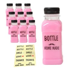 Picnic House 方形果汁瓶 200ml 10p + 貼紙, 混色