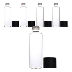 雙層瓶蓋水壺 5入組, 混色, 400ml