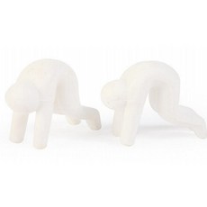 이코디 엎드린 냄비 뚜껑 받침대, 화이트, 2개입