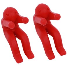 이코디 엎드린 냄비 뚜껑 받침대, 레드, 2개입