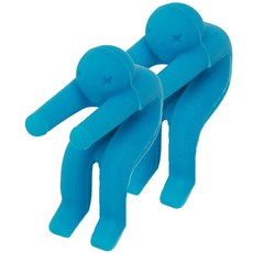 이코디 엎드린 냄비 뚜껑 받침대, 블루, 2개입