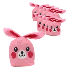 POPO FANCY 包裝布袋I Love兔子包裝袋3 大 2入, 粉色, 10入