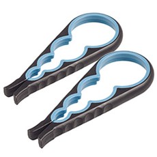 아울리빙 투톤 병뚜껑 오프너, 블랙, 2개입