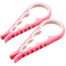 아울리빙 투톤 병뚜껑 오프너, 핑크, 2개입
